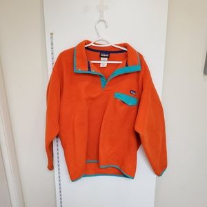 Patagonia synchilla bright orange medium fleece